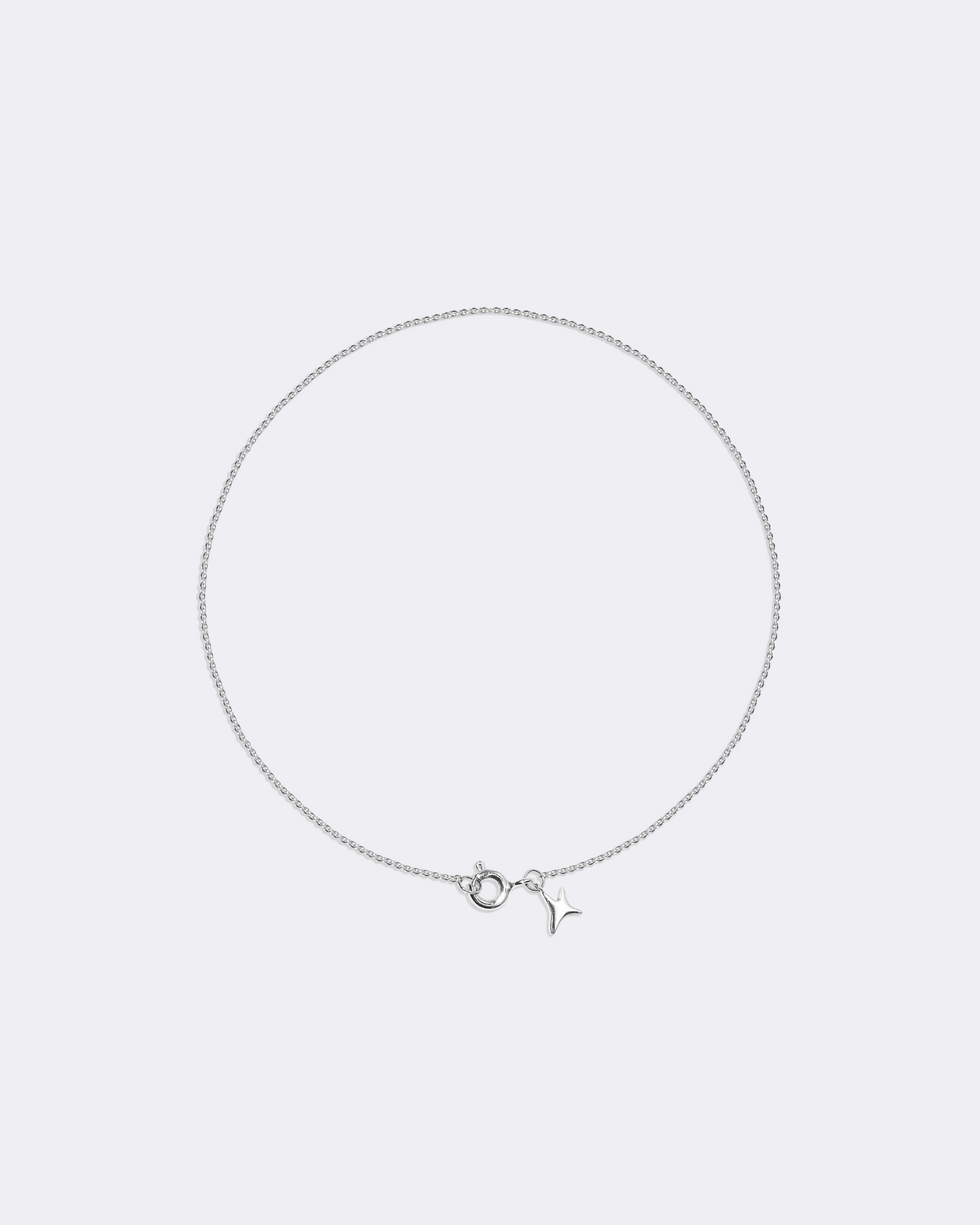 White gold aumi star bracelet