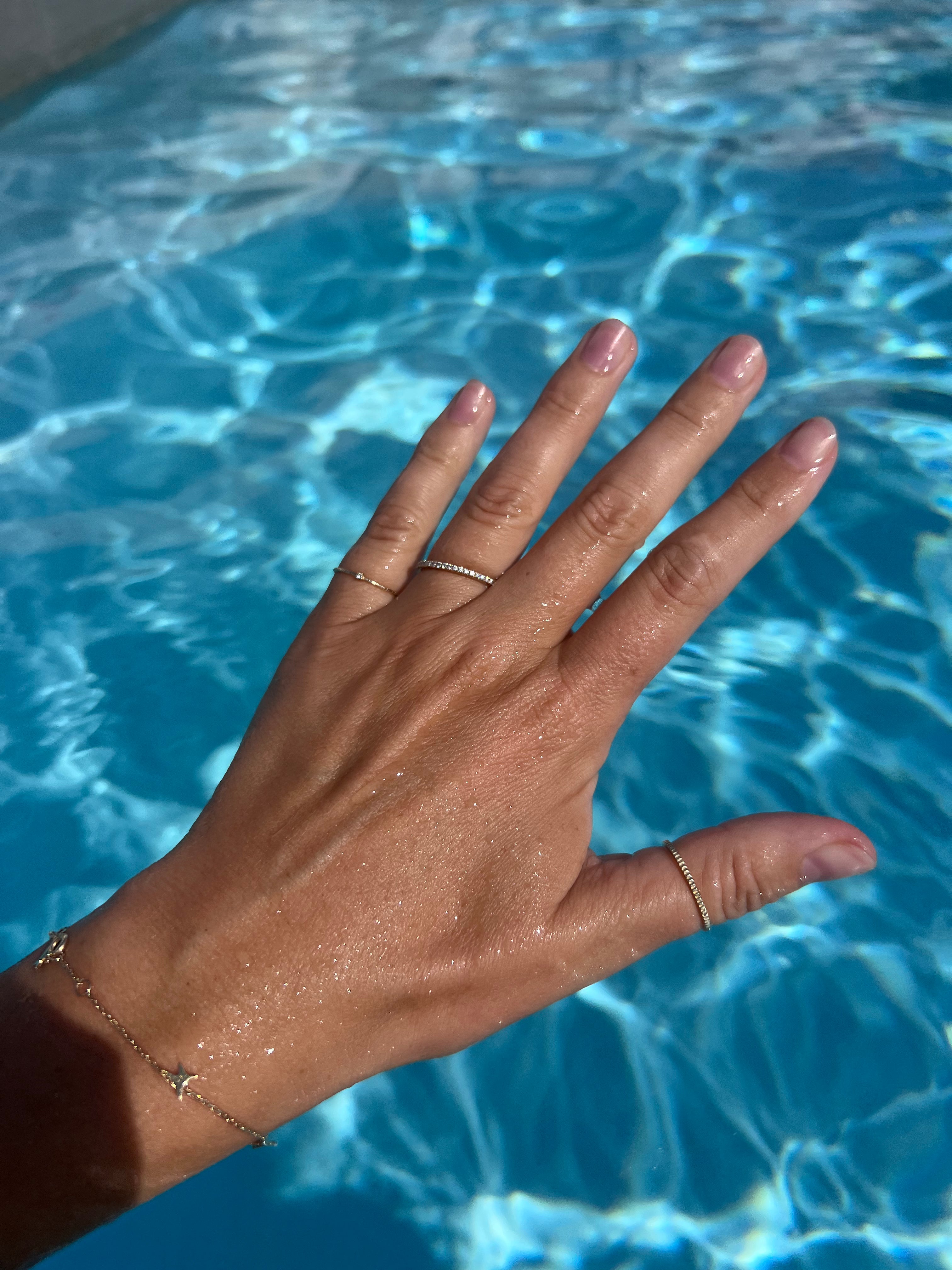 Yellow gold coin ring