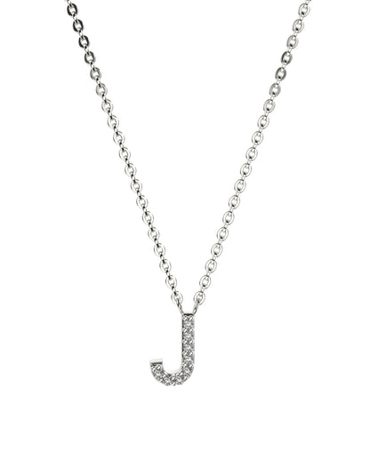 White gold Diamond Letters necklace