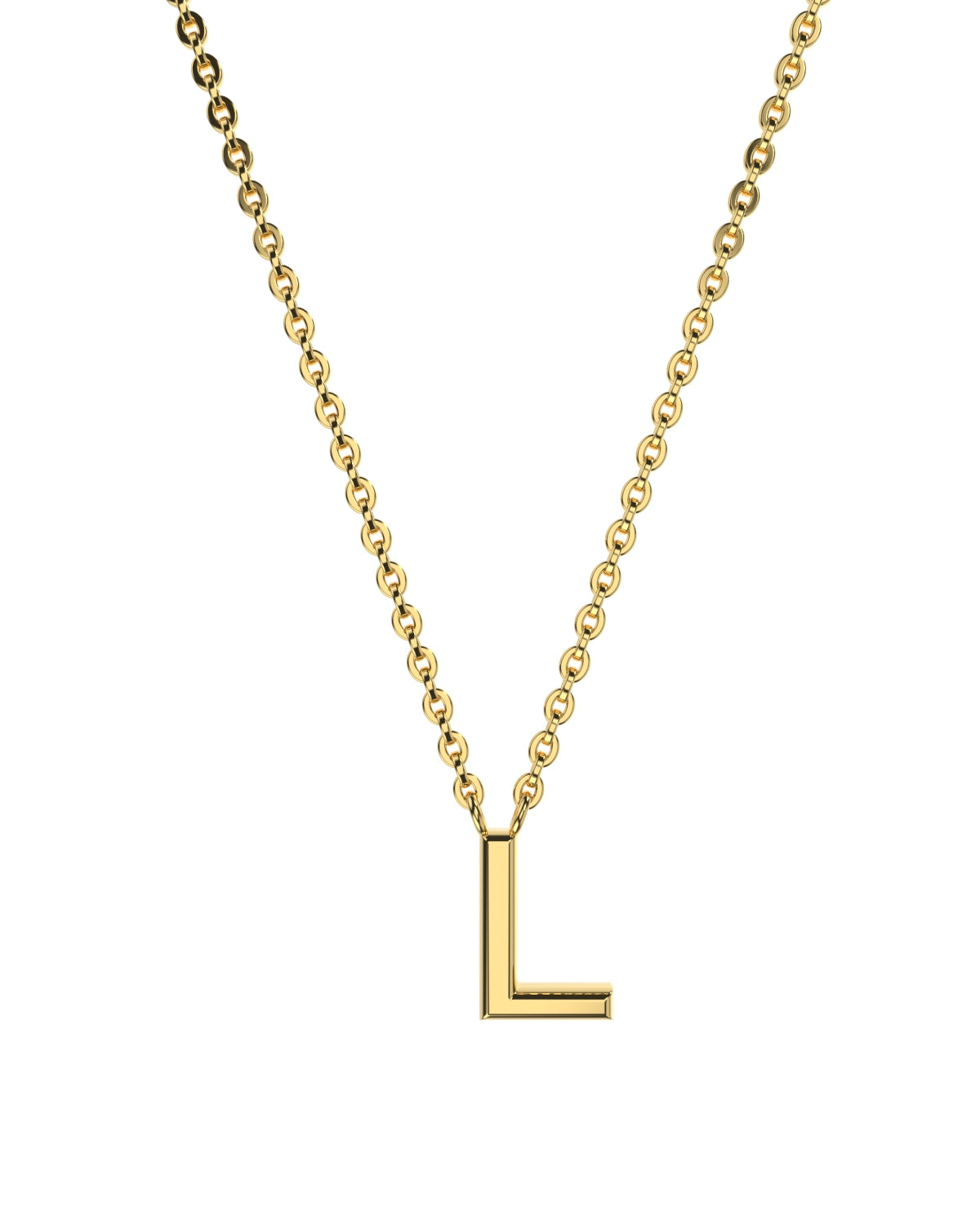 Yellow gold Letters necklace