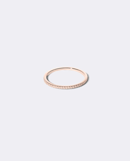 Rose gold coin ring