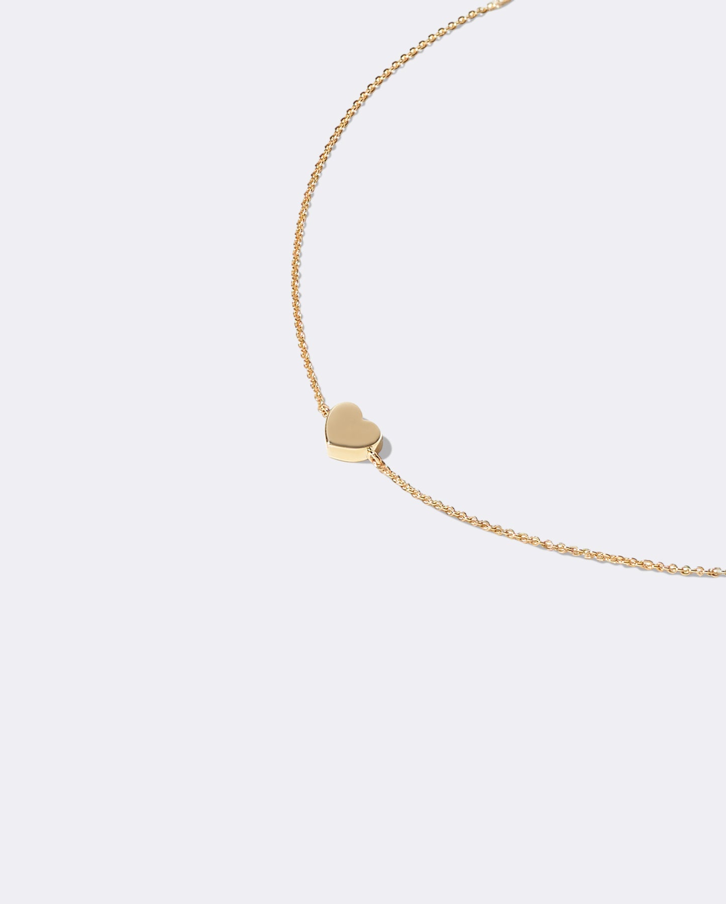 Yellow gold Pearl heart bracelet