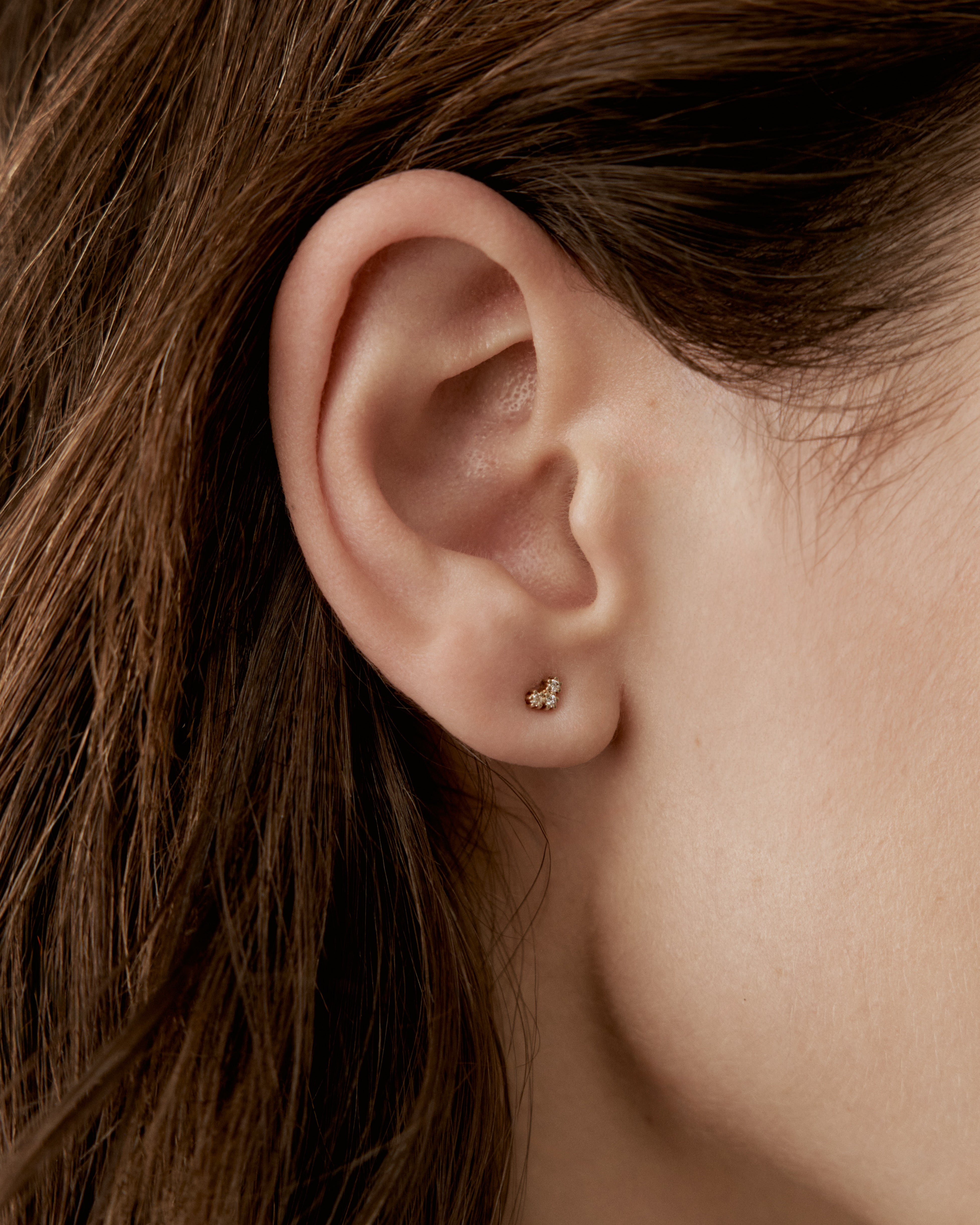 Boucles d'oreilles constellation en or jaune