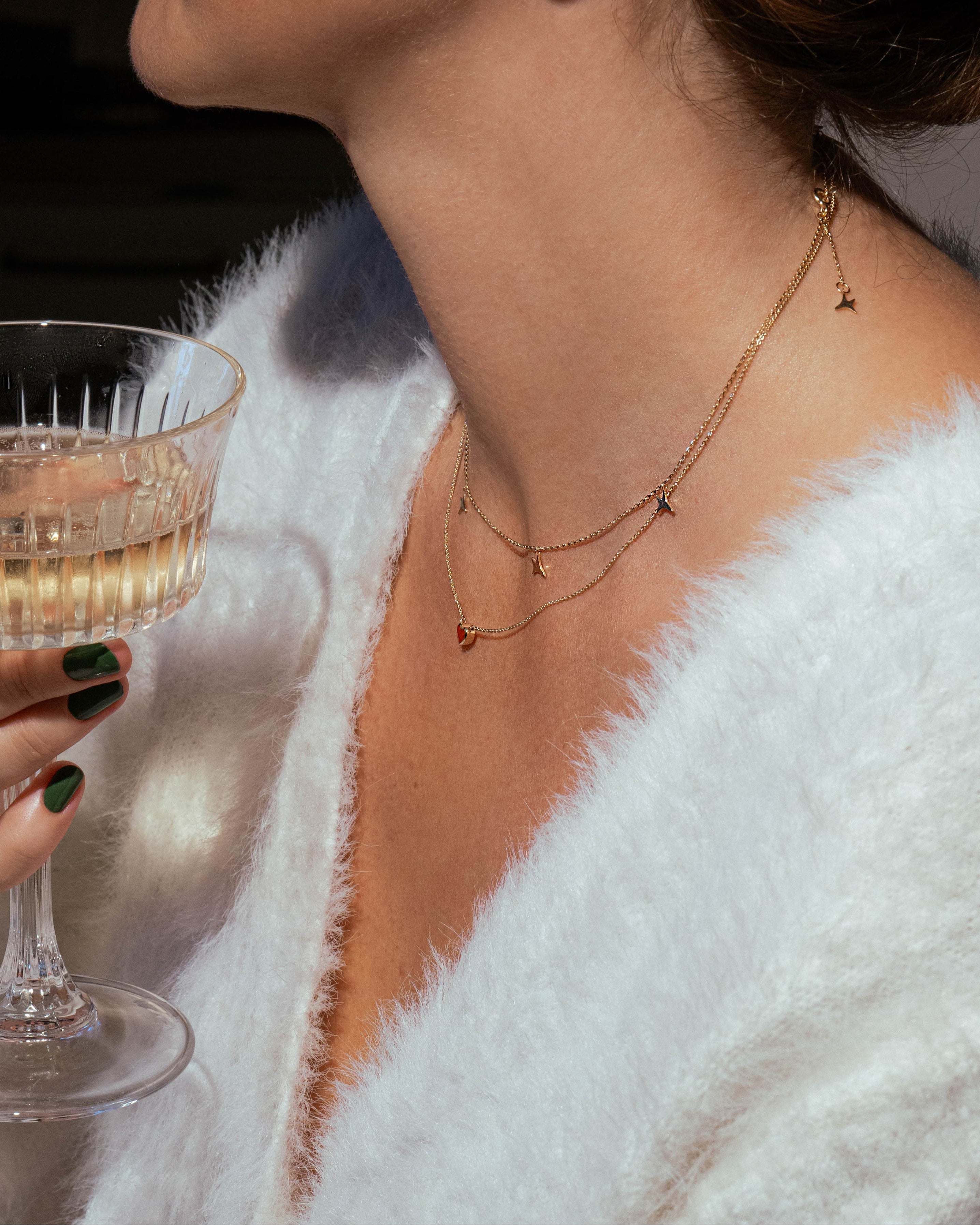 Collier étoiles AUMI en or jaune