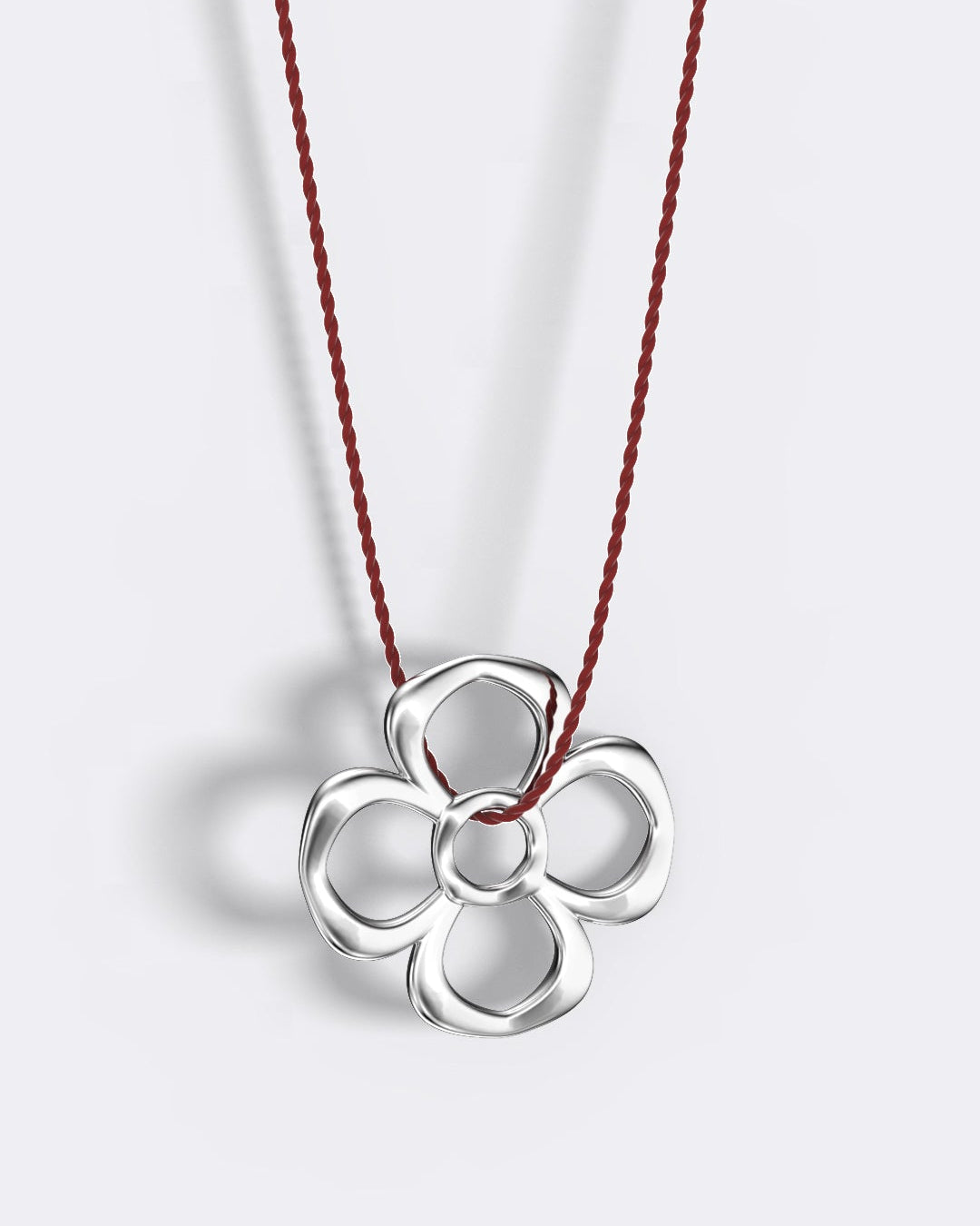 Barcelona rose silver charm