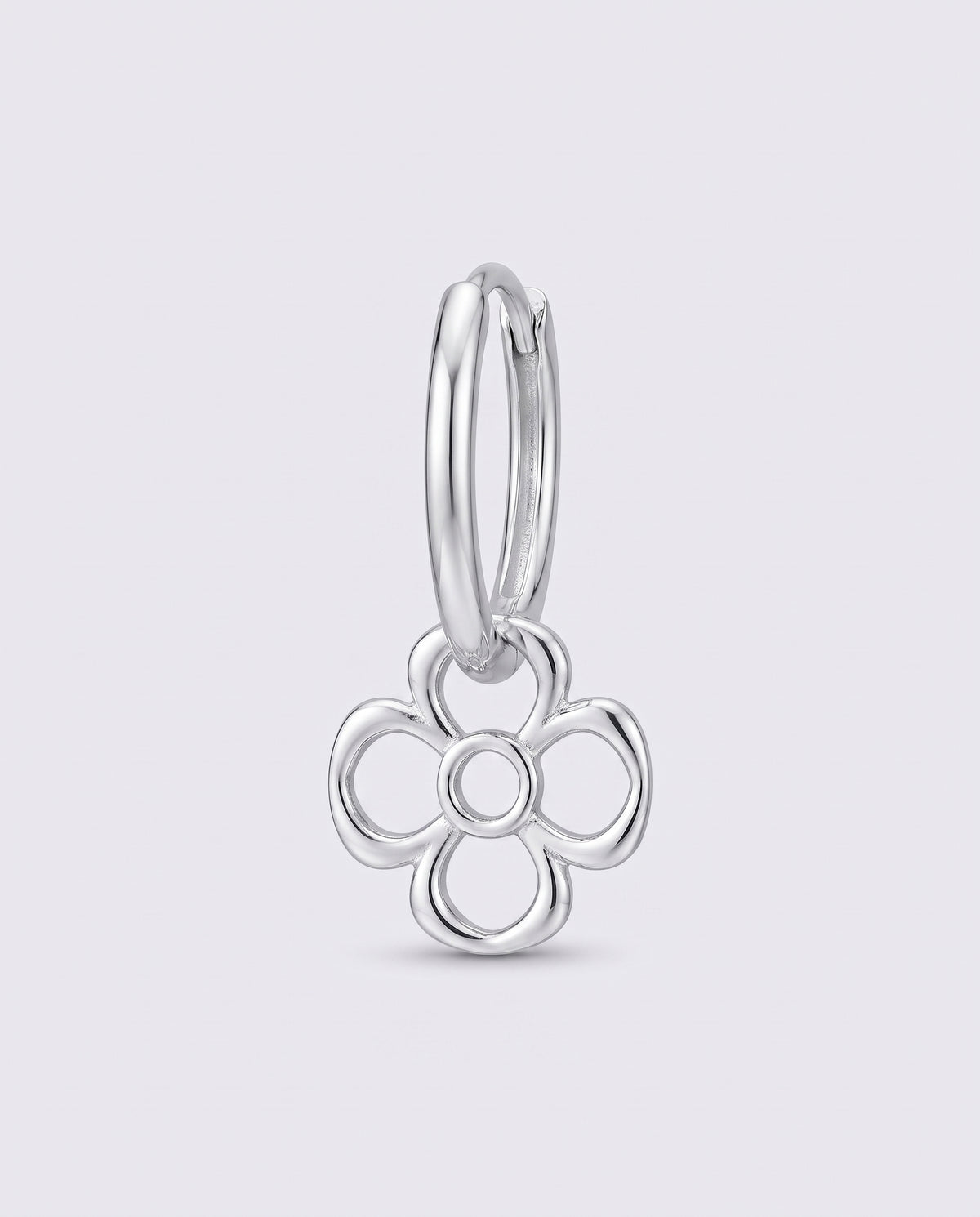 LITTLE BARCELONA ROSE silver EARRING