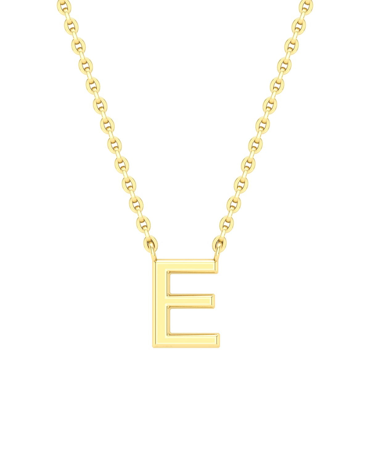 Collier lettres en or jaune