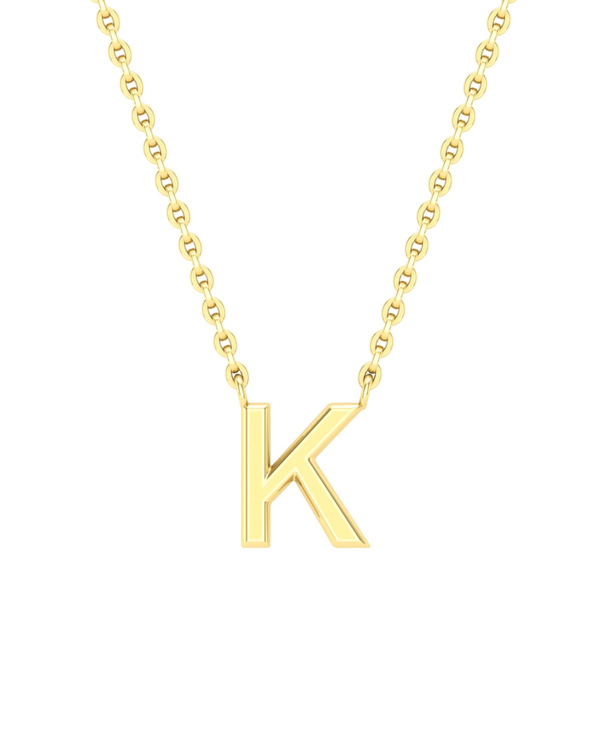 Yellow gold Letters necklace