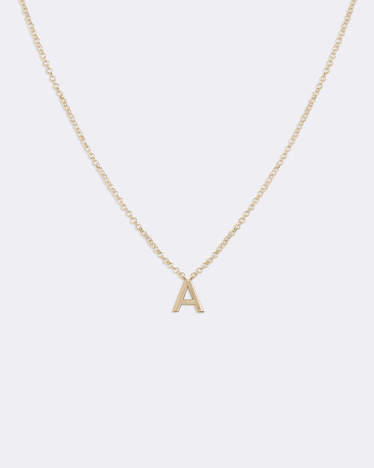 Yellow gold Letters necklace