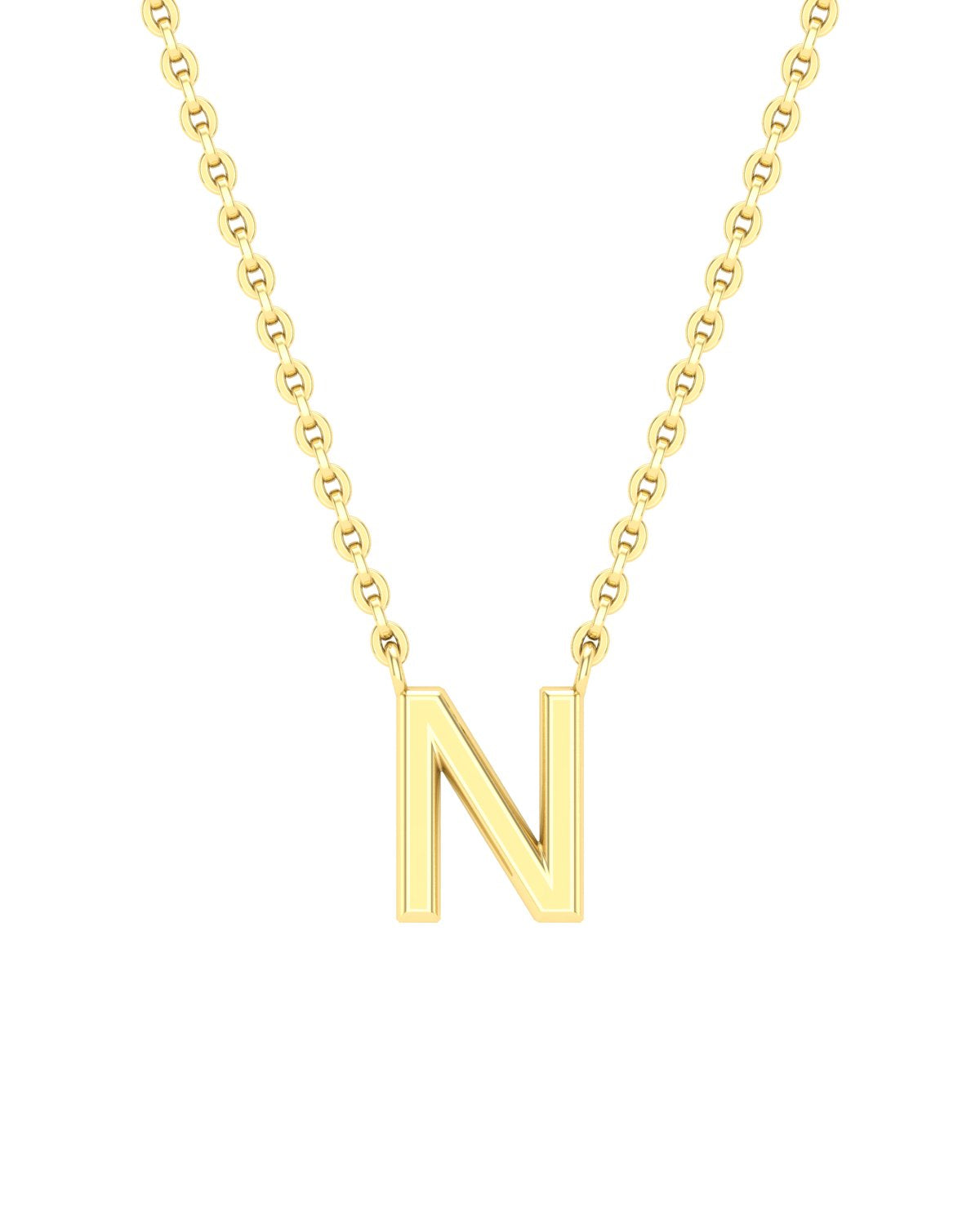 Yellow gold Letters necklace