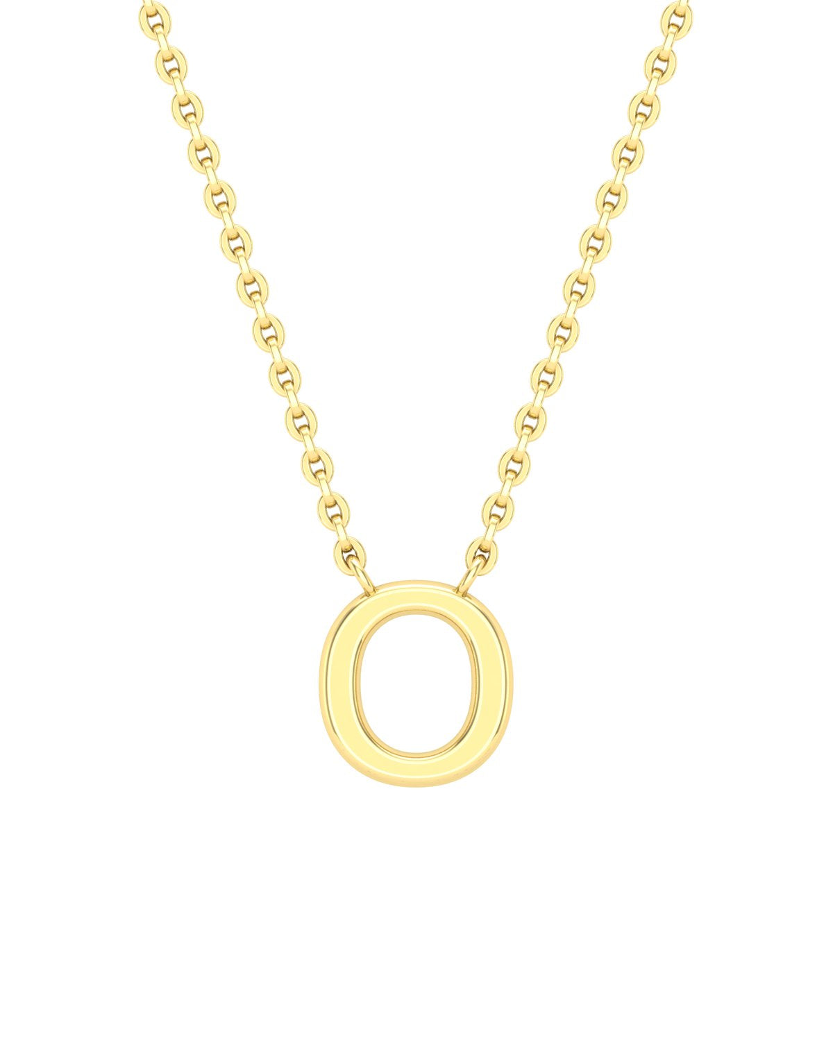 Collier lettres en or jaune