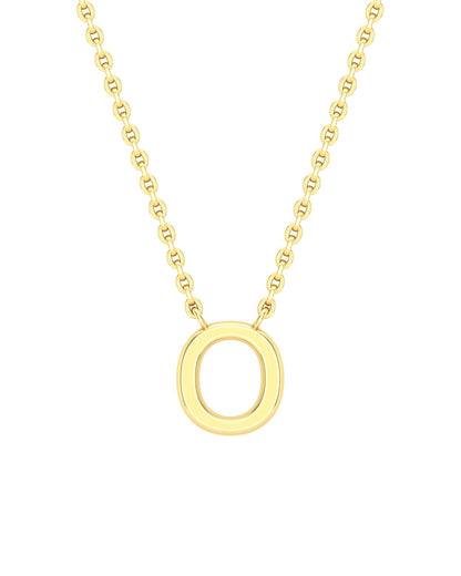 Collier lettres en or jaune