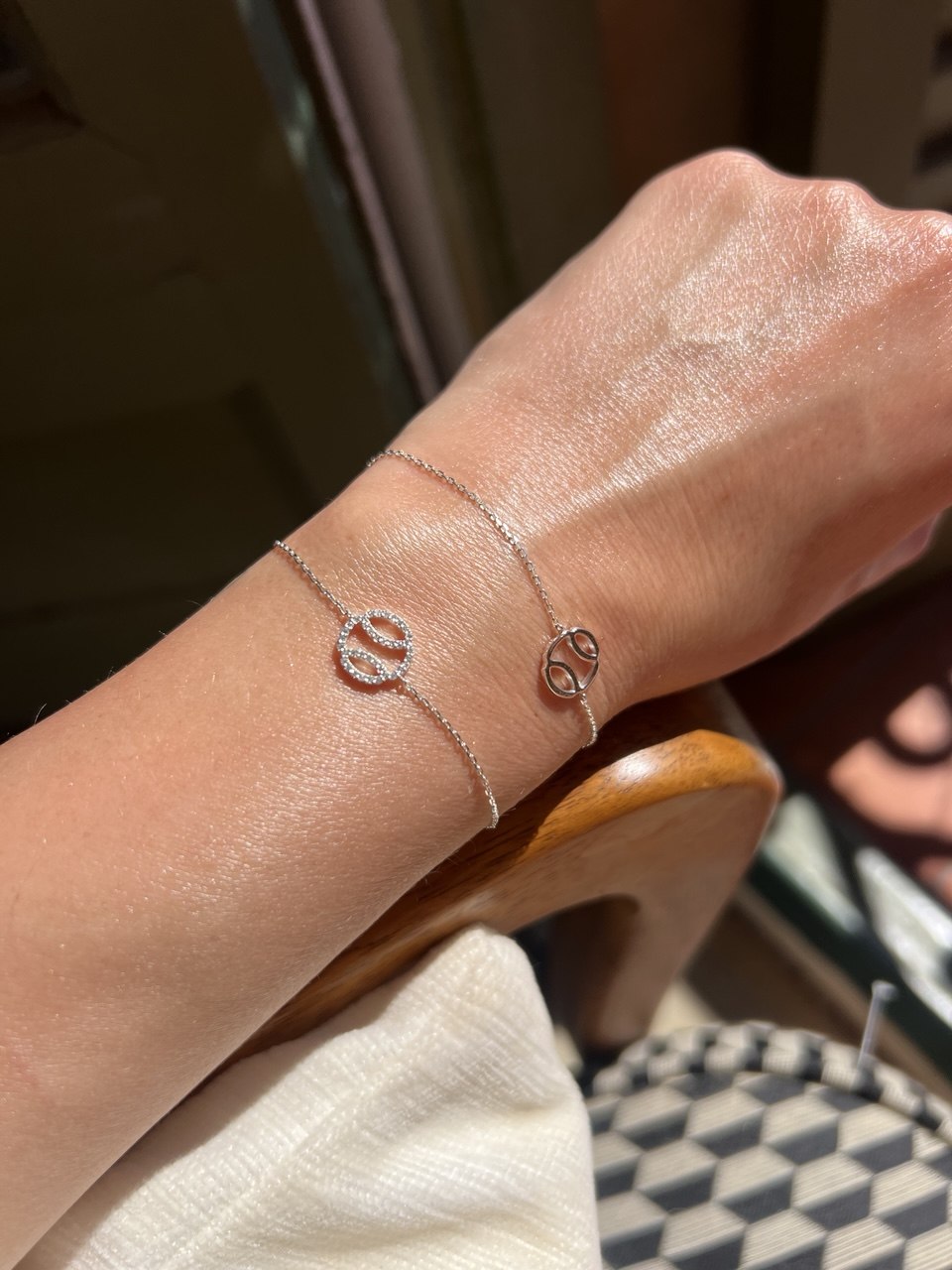 Silver Cord Ball Bracelet