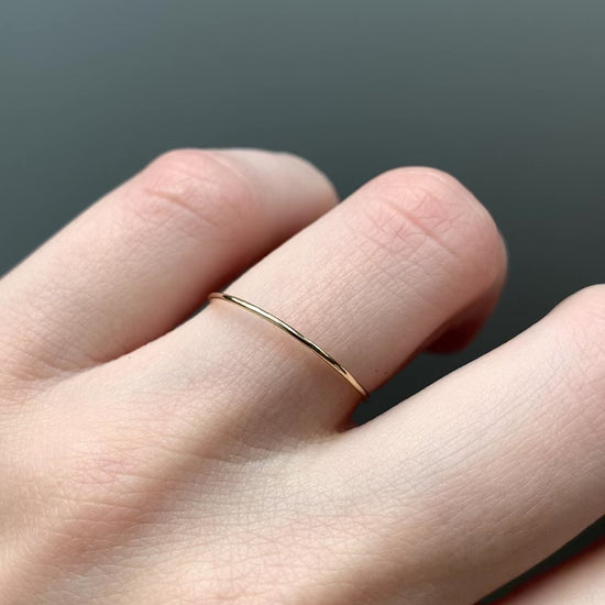 Yellow gold simplest ring