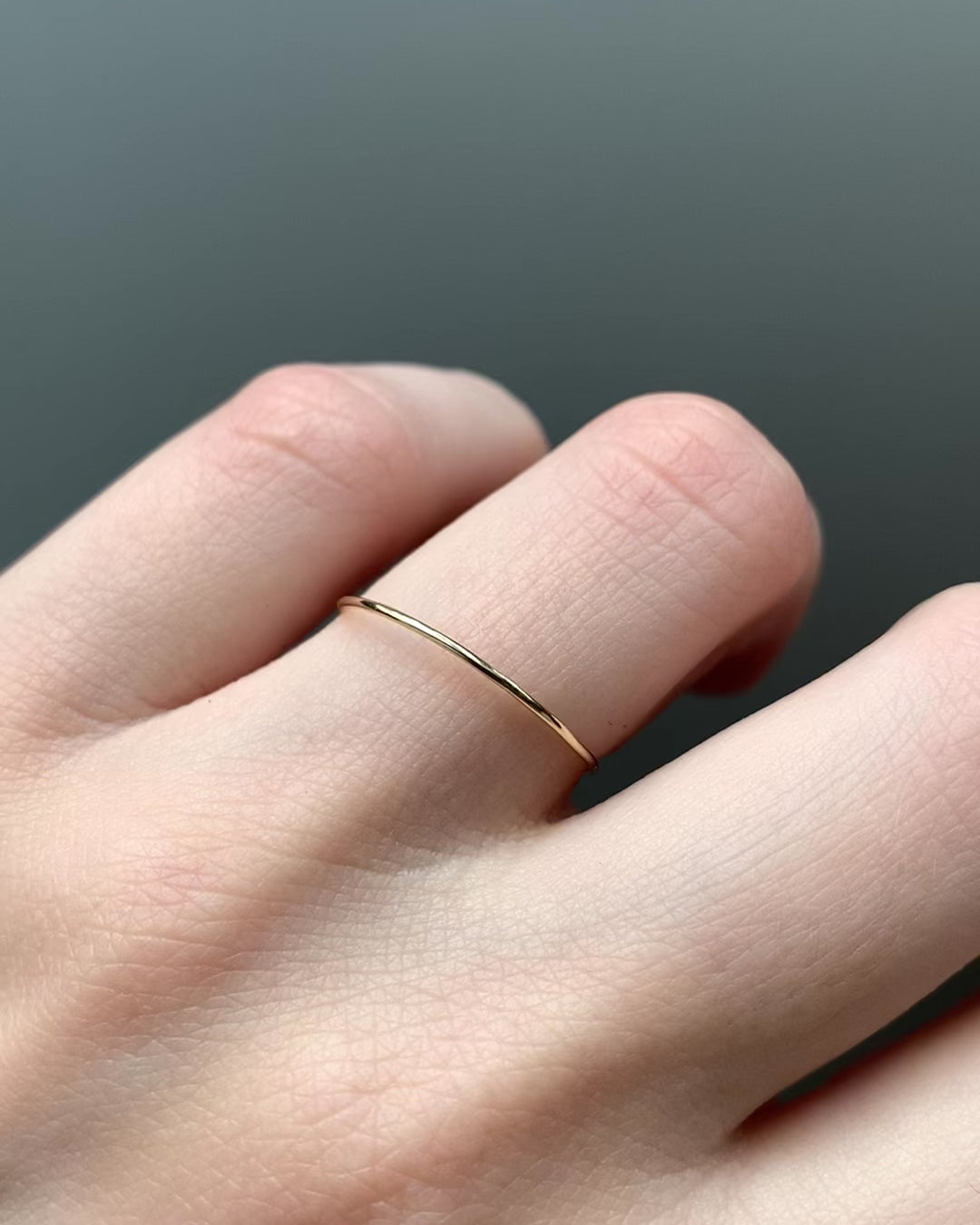 Yellow gold simplest ring