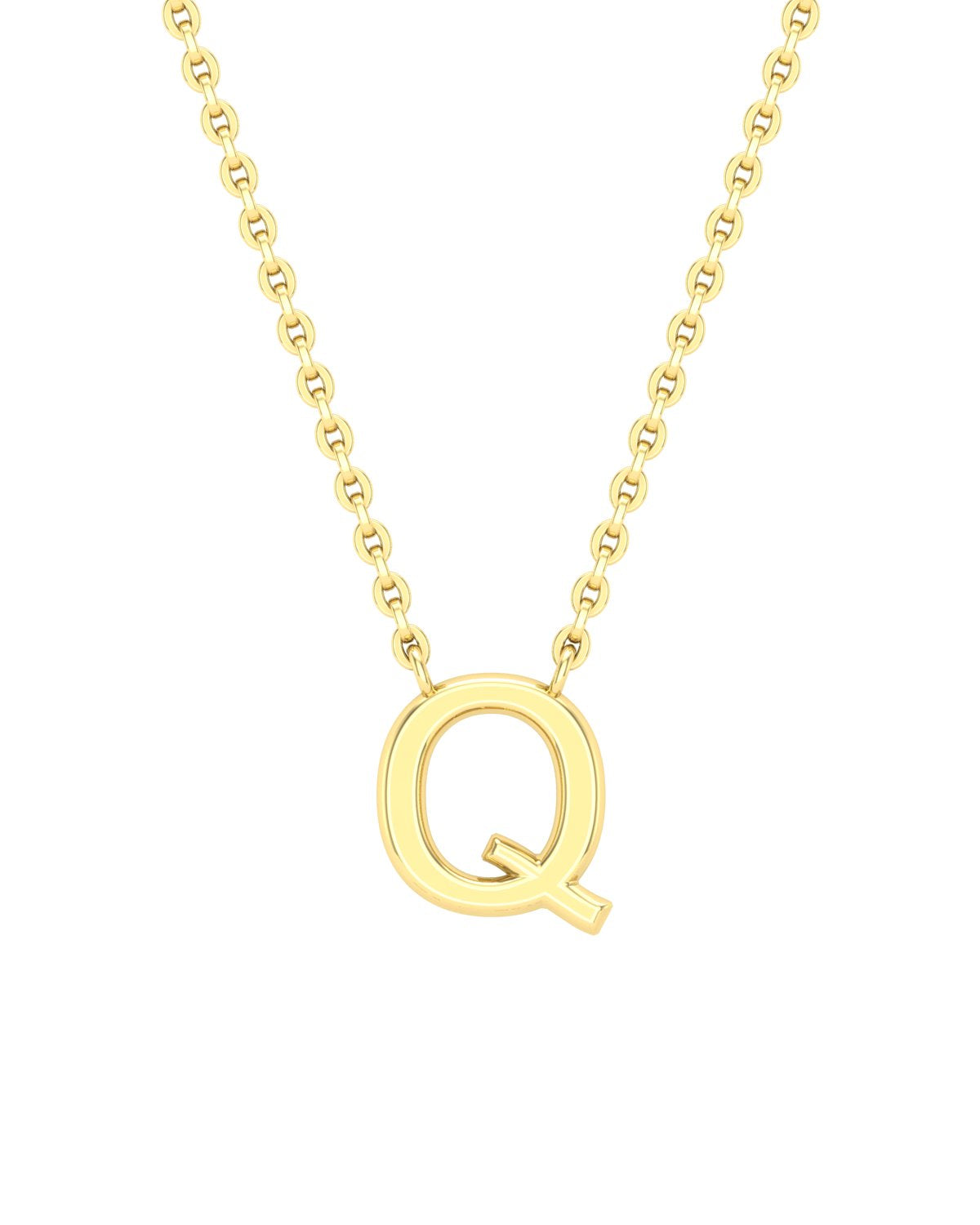 Collier lettres en or jaune