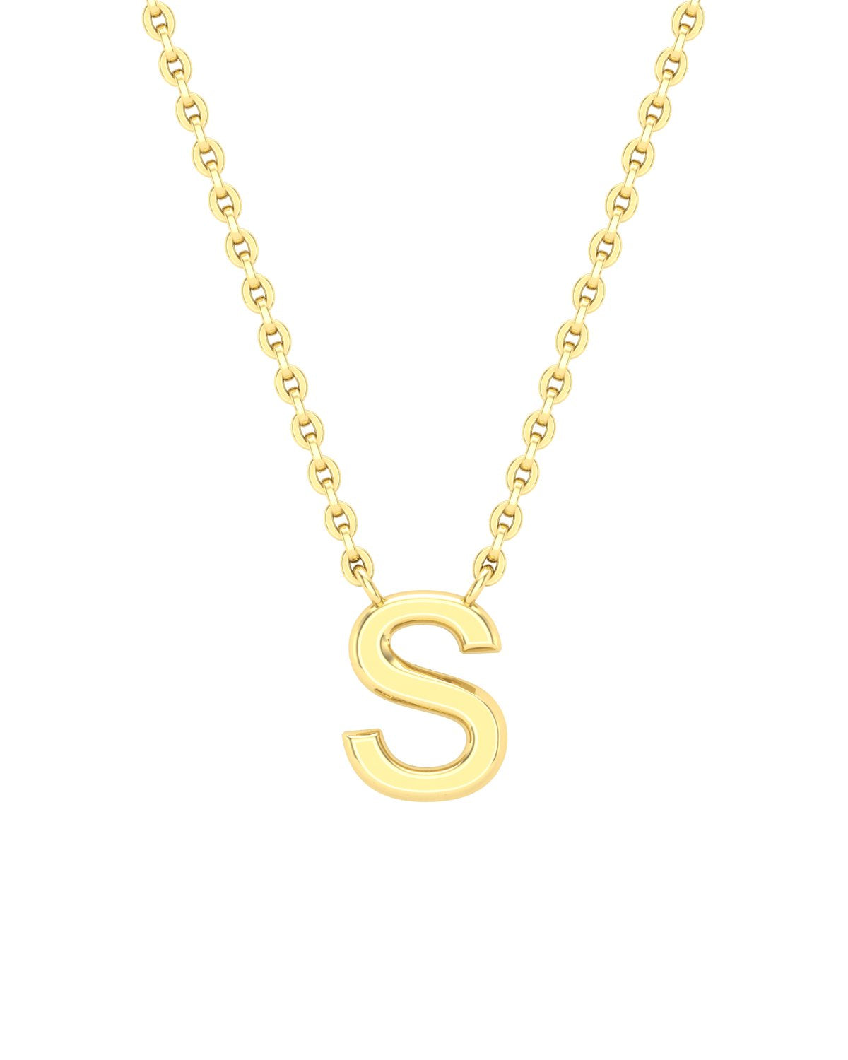 Yellow gold Letters necklace
