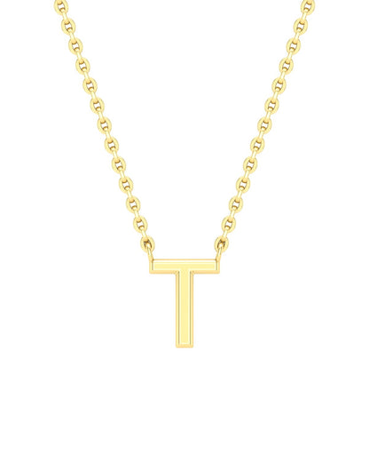 Collier lettres en or jaune