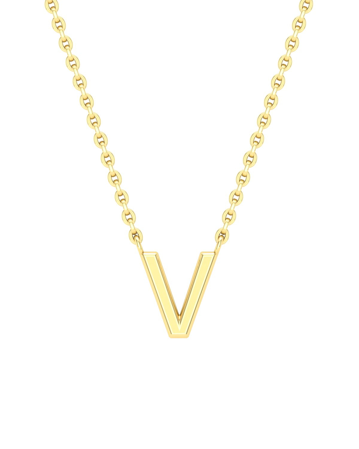 Yellow gold Letters necklace
