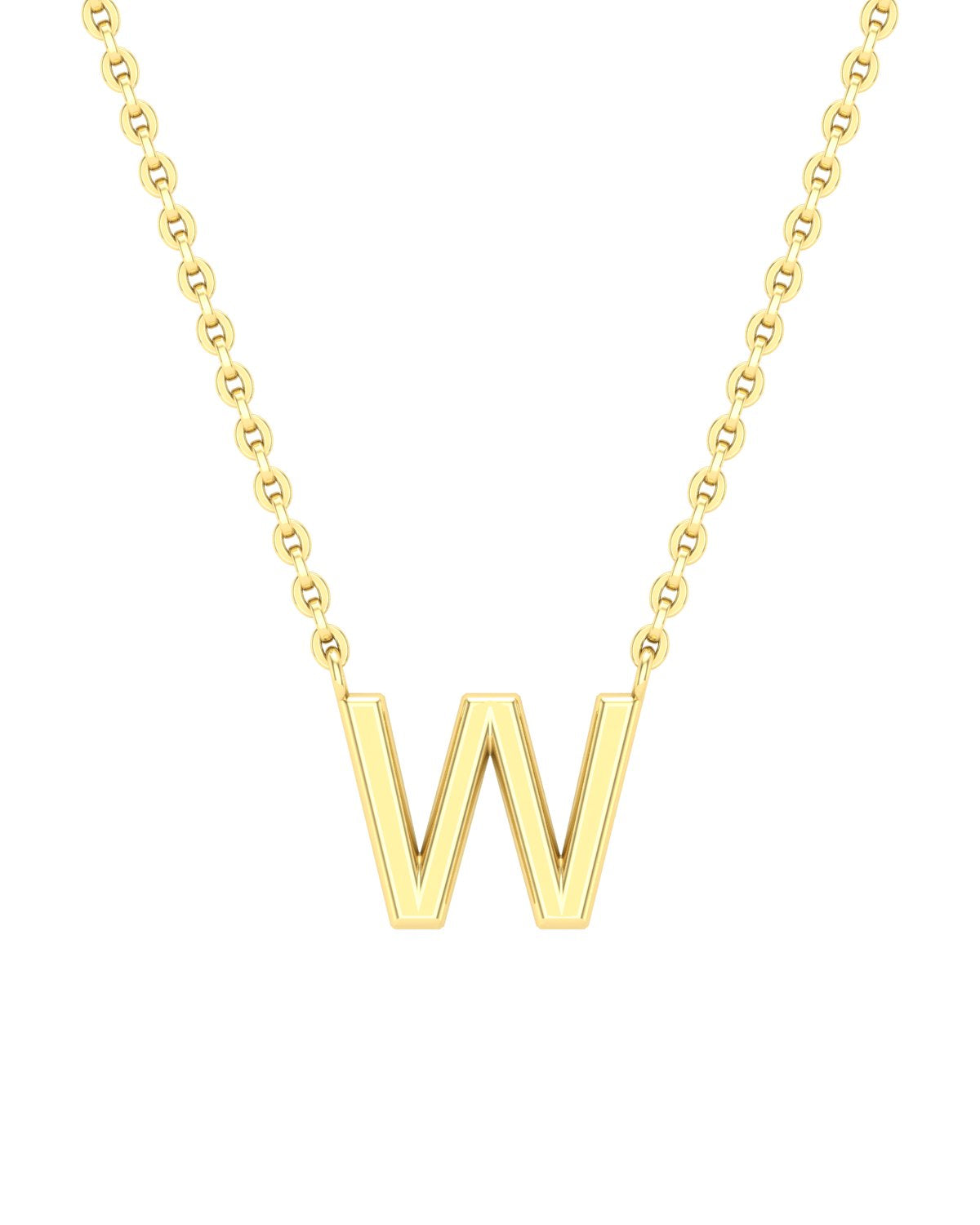 Yellow gold Letters necklace