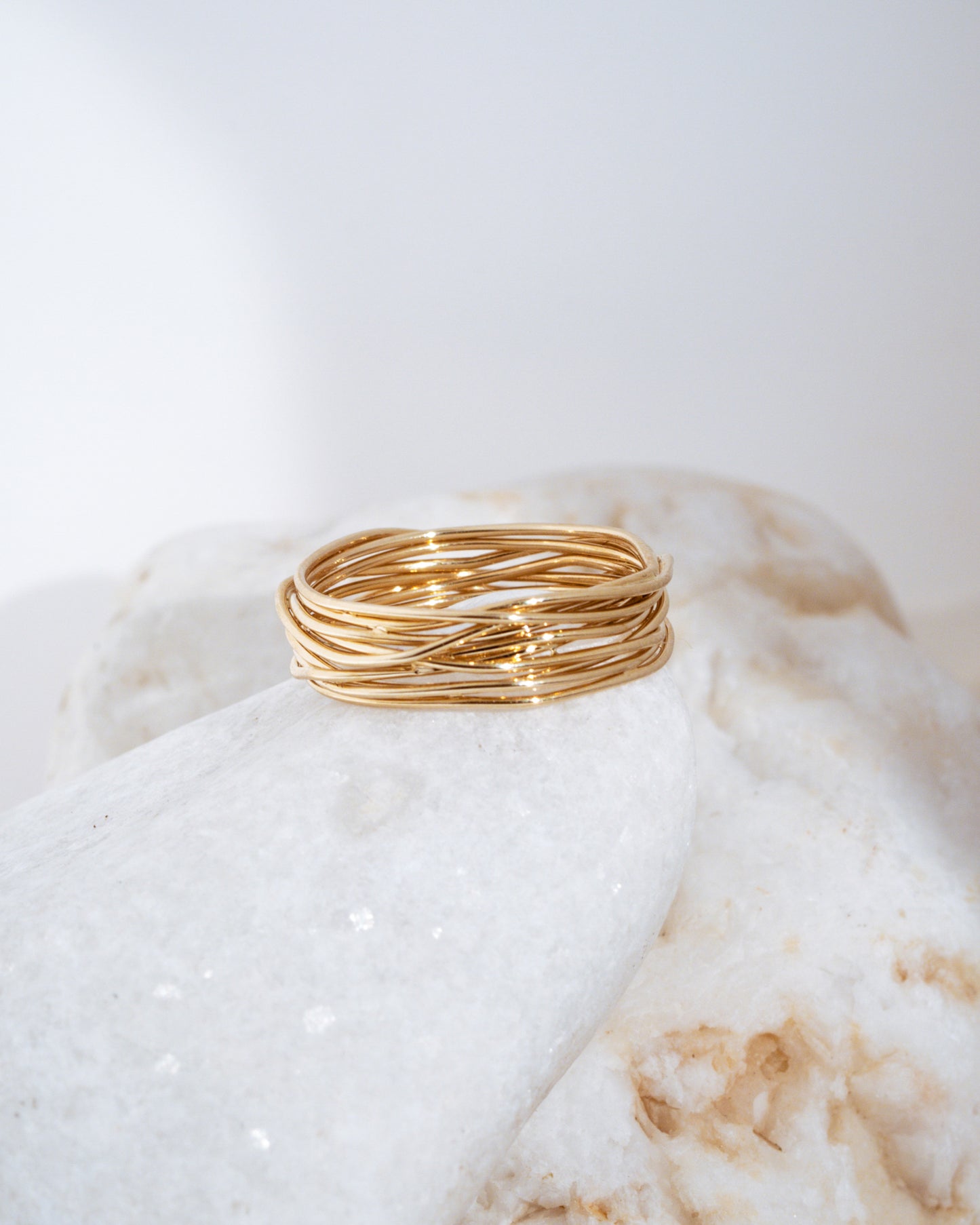 Yellow gold My Way ring