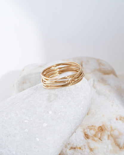 Yellow gold My Way ring