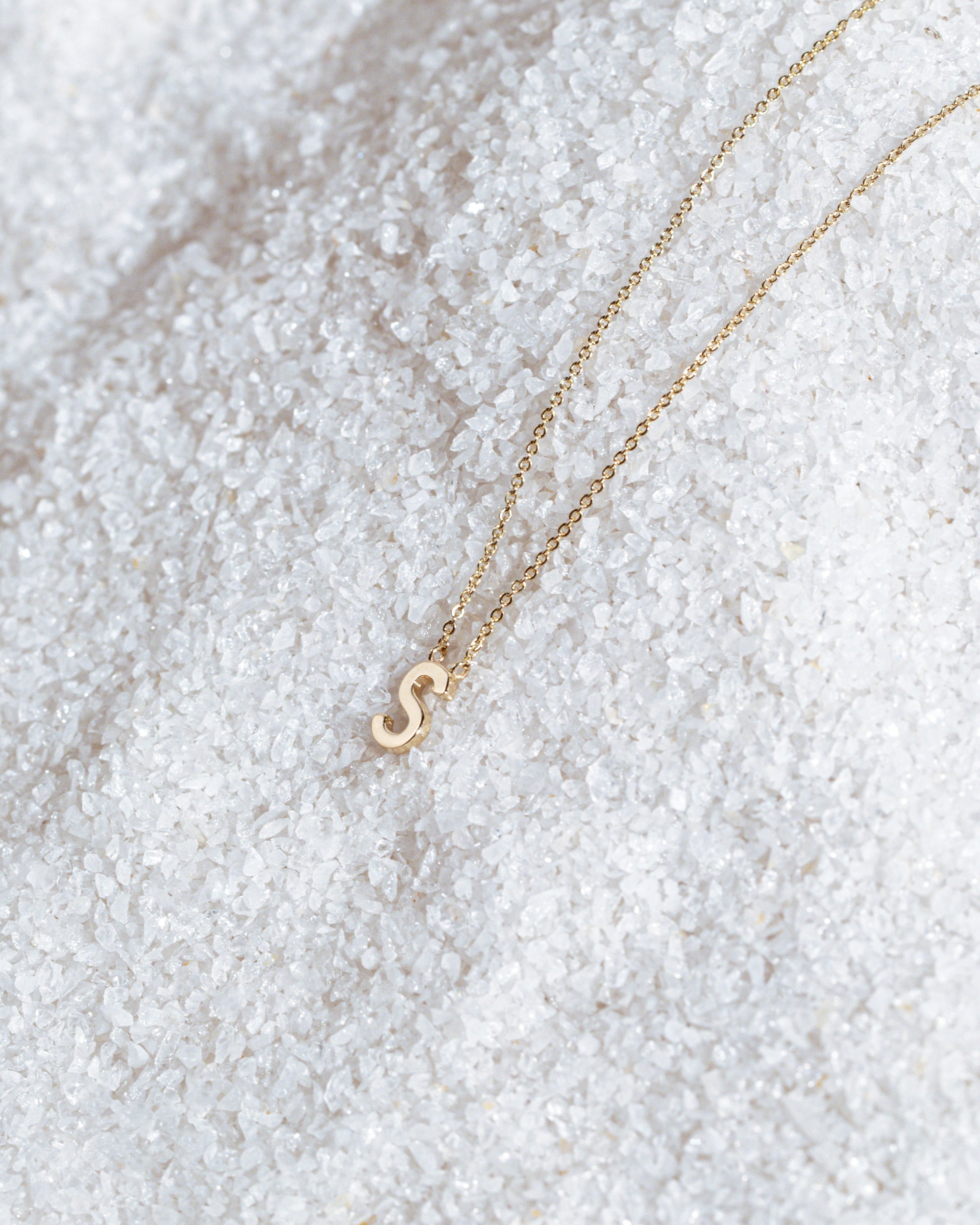 Yellow gold Letters necklace