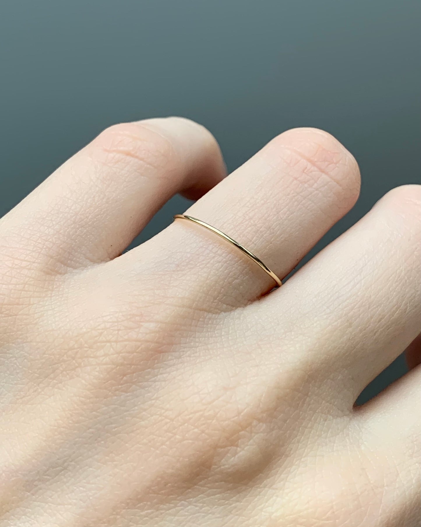 Yellow gold simplest ring